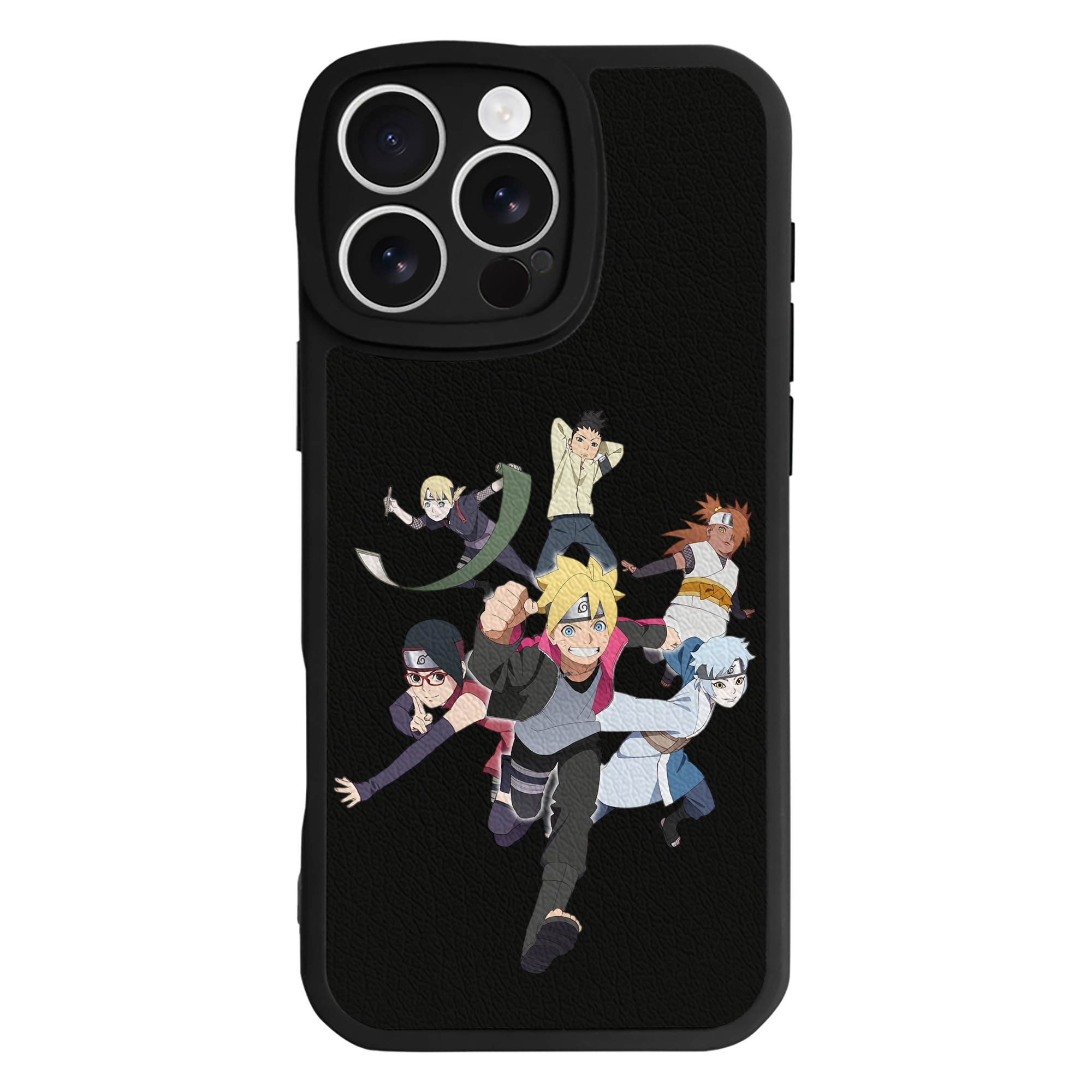 （画像用） NARUTO -ナルト- うずまき ボルト Uzumaki Boruto 【iPhone 16シリーズ対応】シリコンスマホケース（レザー調） 材質：シリコン